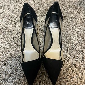 Dior Black and Cream Women's Heels